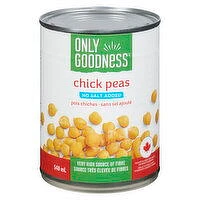 Only Goodness - Chick Peas, No Salt Added, 540 Millilitre