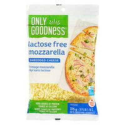 Only Goodness - Shredded Mozzarella, Lactose Free, 375 Gram