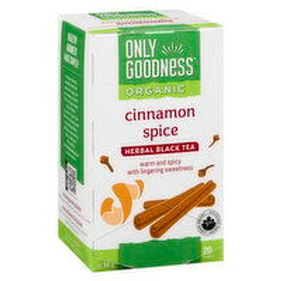 Only Goodness - Organic Herbal Black Tea - Cinnamon Spice, 20 Each