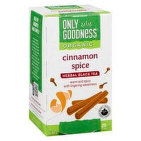 Only Goodness - Organic Herbal Black Tea - Cinnamon Spice, 20 Each