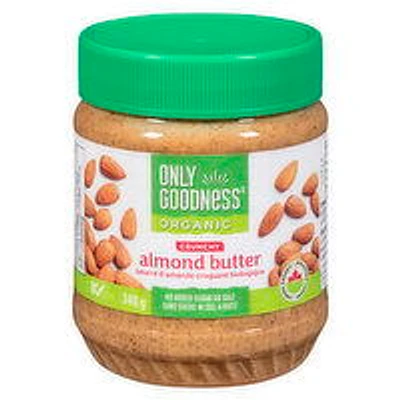 Only Goodness - Organic Crunchy Almond Butter, 340 Gram