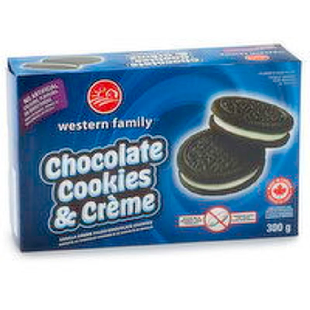 Western Family - Chocolate Cookies & Creme Cookies, 300 Gram