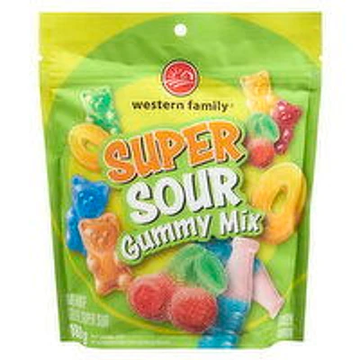 Western Family - Super Sour Gummy Mix Candy, 180 Gram
