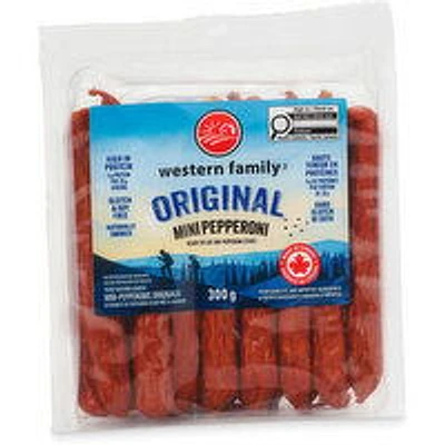 Western Family - Mini Pepperoni Sticks, 300 Gram