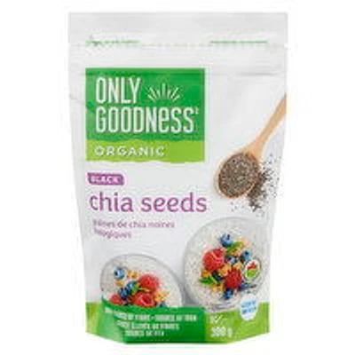 Only Goodness - Organic Chia Seeds, Black, 300 Gram