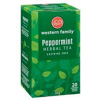 Western Family - Peppermint Herbal Tea, 20 Each