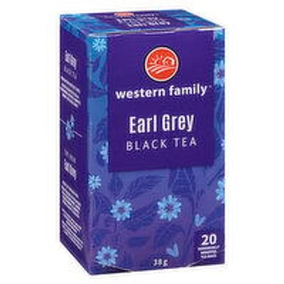 Western Family - Earl Grey Black Tea, 20 Each