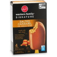 Western Family - Salted Caramel Ice Cream Bar, 4 Each