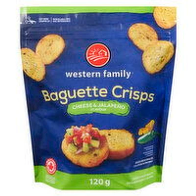Western Family - Baguette Crisps Jalapeno Cheddar, 120 Gram