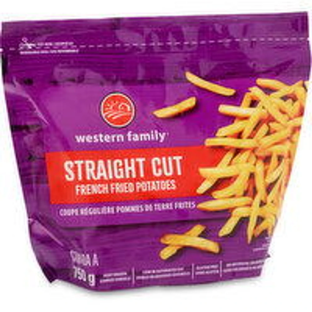 Western Family - Straight Cut French Fried Potatoes, 750 Gram