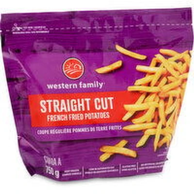 Western Family - Straight Cut French Fried Potatoes, 750 Gram