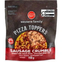 Western Family - Sausage Crumble Pizza Topper, 1 Each