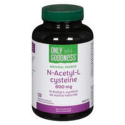 Only Goodness - N-Acetyl-L Cysteine Capsules 600 mg, 120 Gram