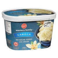 Western Family - No Sugar Added Vanilla Ice Cream, 1.65 Litre