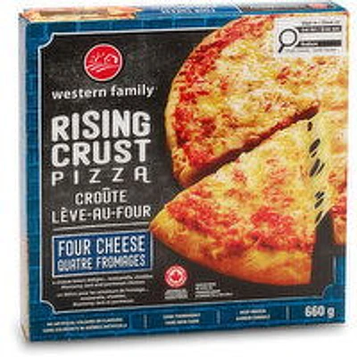 Western Family - Rising Crust Four Cheese Pizza, 660 Gram