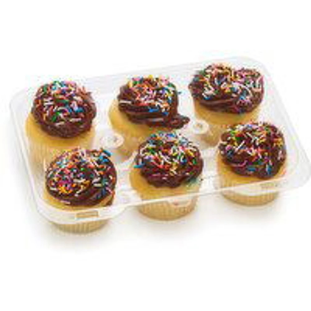 Bake Shop - Vanilla Cupcakes w Smooth & Silky Icing, 6 Each