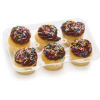 Bake Shop - Vanilla Cupcakes w Smooth & Silky Icing, 6 Each