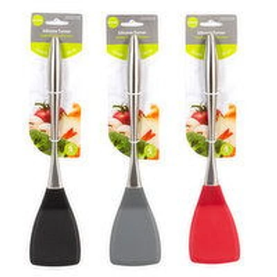 L Gourmet - Silicone Solid Turner, 4 Each