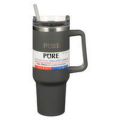 Pure - Insulated Tumbler with Handle/Straw - 40oz