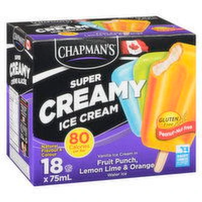 Chapman's - Super Creamy Ice Cream - Assorted Flavors, 18 Each