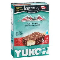 Chapman's - Yukon Ice Cream Bars - French Vanilla & Almond, 6 Each