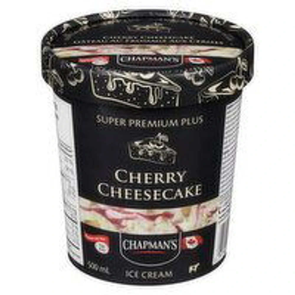 Chapman's - Super Premium Plus Cherry Cheesecake Ice Cream, 500 Millilitre