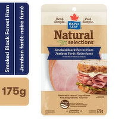 Maple Leaf - Natural Selections Sliced Black Forest Deli Ham, Smoked, 175 Gram