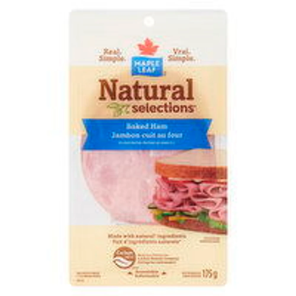 Maple Leaf - Natural Selections Baked Ham Sliced, 175 Gram
