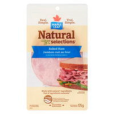 Maple Leaf - Natural Selections Baked Ham Sliced, 175 Gram