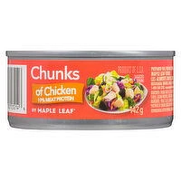 Maple Leaf - Chunks of Chicken, 19% Meat Protein, 142 Gram