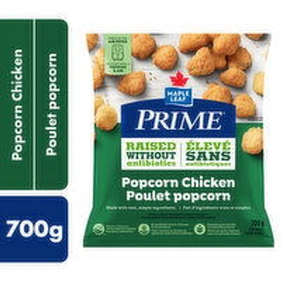 Maple Leaf - Prime Raised Without Antibiotics, Popcorn Chicken, 700 Gram