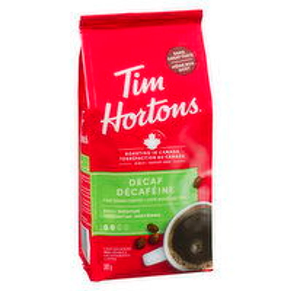 Tim Hortons - Decaf Ground Coffee, Medium Roast, 300 Gram