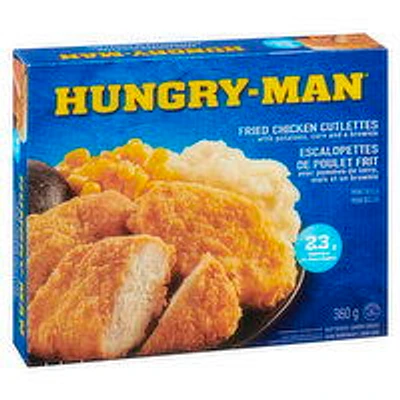 Hungry-Man - Fried Chicken Cutlettes Dinner Frozen Meal, 360 Gram