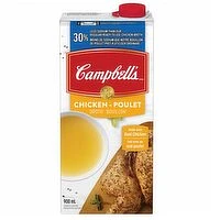 Campbell's - Chicken Broth 30% Less Sodium, 900 Millilitre