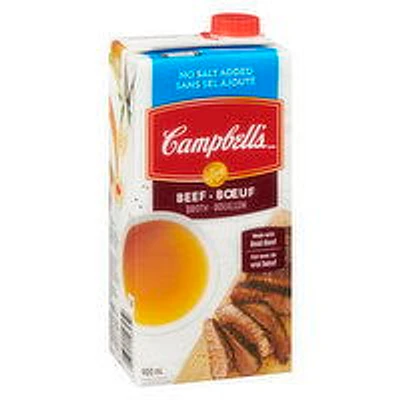 Campbell's - Beef Broth - No Salt Added, 900 Millilitre