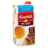 Campbell's - Beef Broth - No Salt Added, 900 Millilitre