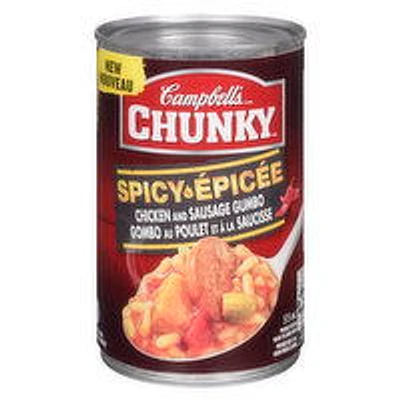 Campbell's - Chunky Chicken & Sausage Gumbo Soup, Spicy, 515 Millilitre