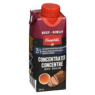 Campbells - Concentrated Low Salt Beef Broth, 250 Millilitre