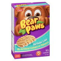 Dare - Bear Paws, Birthday Cake Cookies, 6 Each