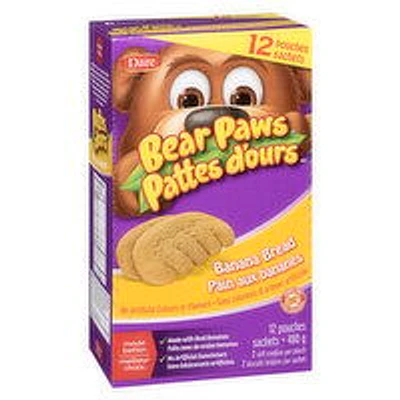 Dare - Bear Paws - Banana Bread Cookies, 12 Each