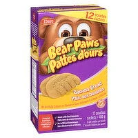 Dare - Bear Paws - Banana Bread Cookies, 12 Each