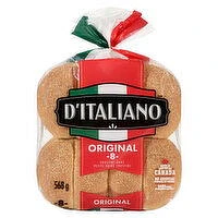 D'Italiano - Crustini Buns Original, 8 Each