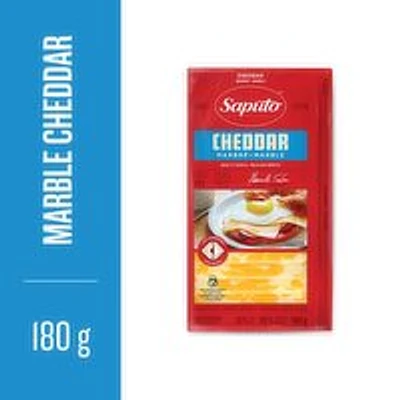 Saputo - Marble Cheddar Cheese Slices, 180 Gram
