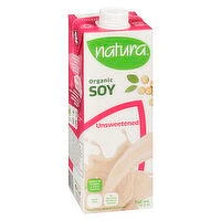 Natur-a - Organic Fortified Soy Beverage - Unsweetened, 946 Millilitre