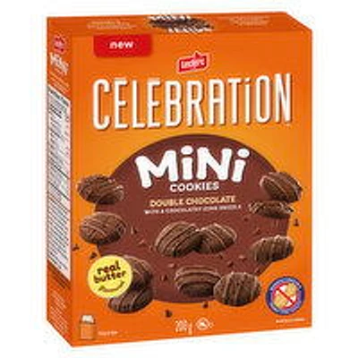 Leclerc - Celebration Mini Double Chocolate Cookies, 200 Gram