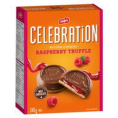 Leclerc - Celebration Butter Cookies, Raspberry Truffle, 240 Gram