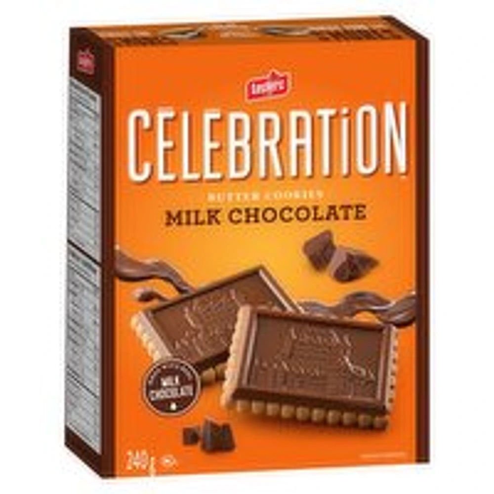 Leclerc - Celebration Butter Cookies, Milk Chocolate, 240 Gram