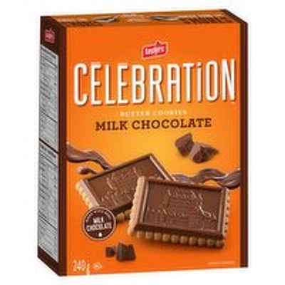 Leclerc - Celebration Butter Cookies, Milk Chocolate, 240 Gram