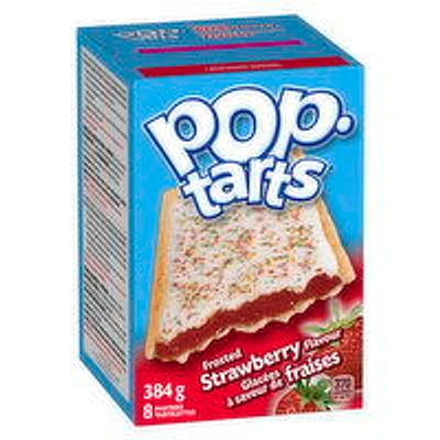 Kellogg's - Pop-Tarts Frosted Strawberry Flavour, 8 Pack, 384 Gram