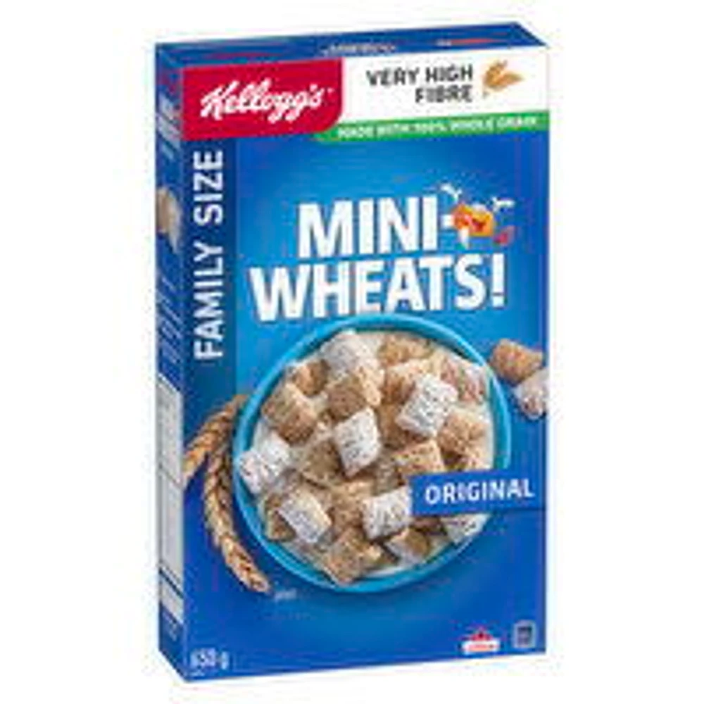 Kellogg's - Mini Wheats! Original Frosted Cereal, Family Size, 650 Gram